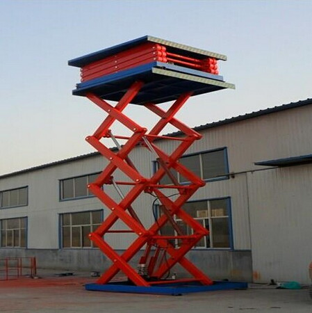 8米（mǐ）固定（dìng）剪叉式液壓升（shēng）降貨梯